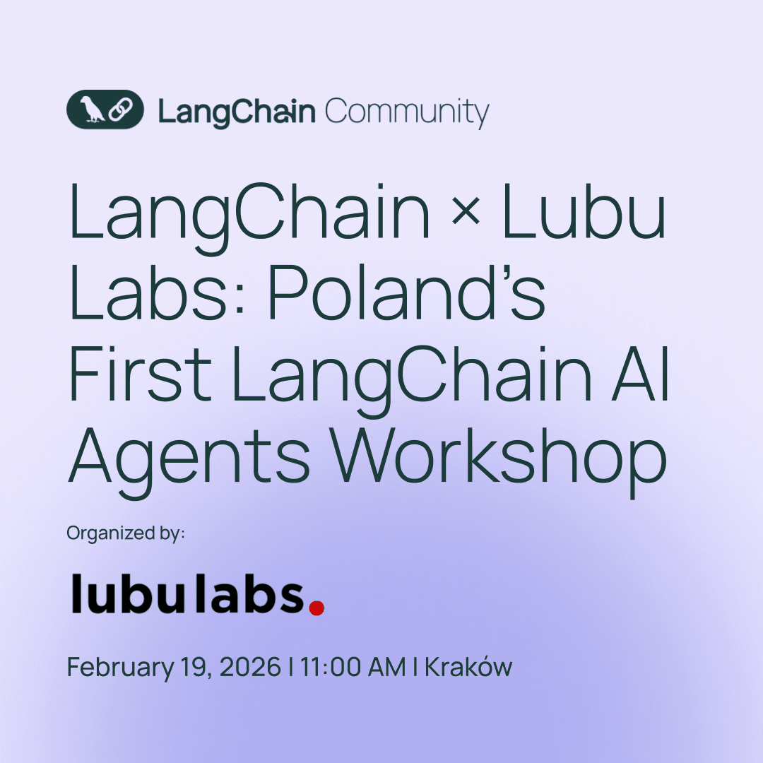 LangChain x Lubu Labs meetup poster